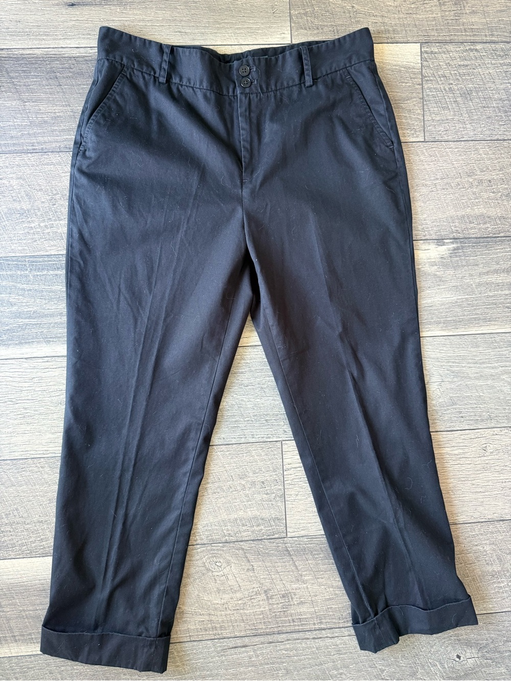 Lauren Ralph Lauren Premium Black Women’s Capri Cropped Pants 100% Cotton Sz 10